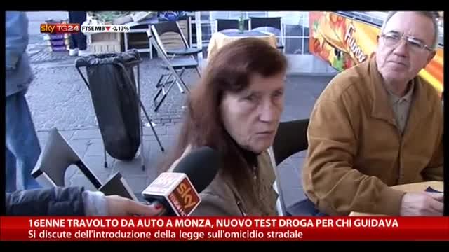 16enne travolto da auto a Monza, test droga per chi guirdava