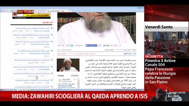 Media: Zawahiri scioglierà Al Qaeda aprendo a Isis