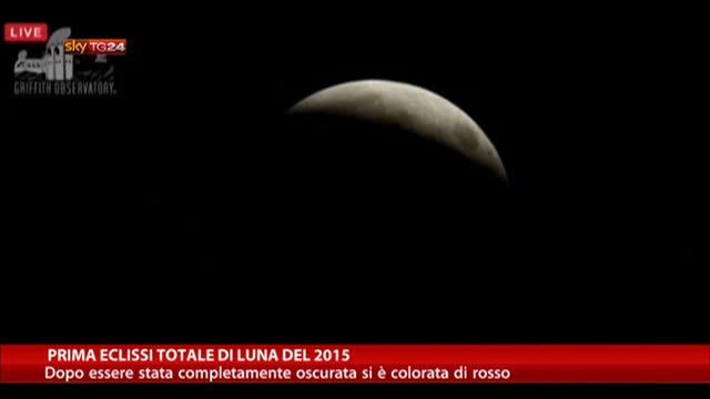Prima eclissi totale di Luna del 2015