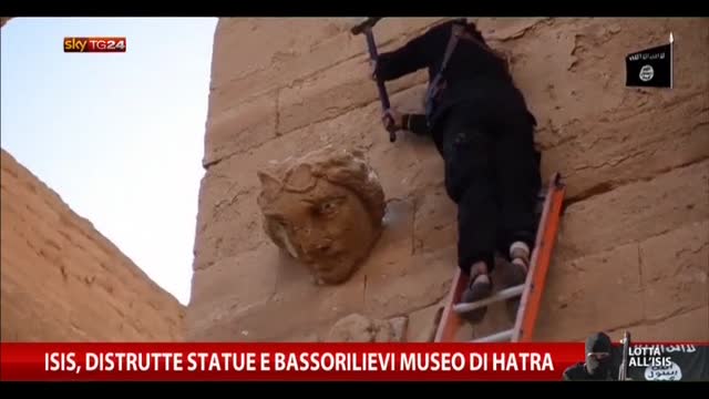 Isis, distrutte statue e bassorilievi Museo di Hatra