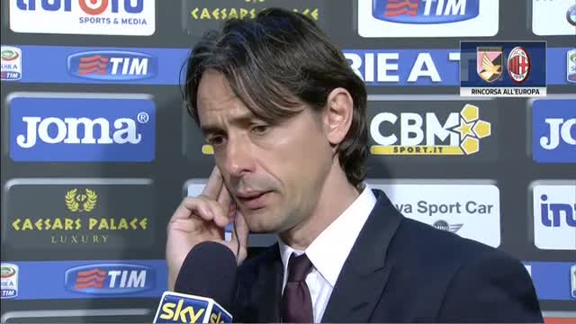 Inzaghi: "Tre punti meritati a Palermo, andiamo avanti così"