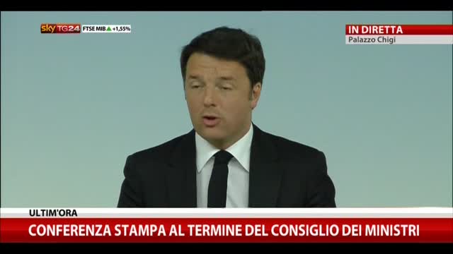 Renzi: "Nel 2015 non ci saranno nuove tasse"