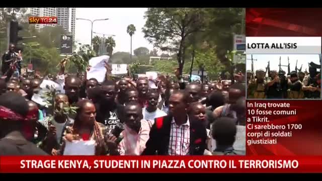 Strage Kenya, studenti in piazza contro il terrorismo