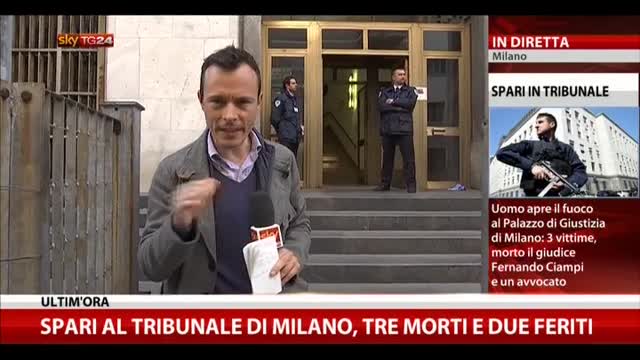 Milano, Tribunale: 3 morti. Ucciso il giudice Ciampi