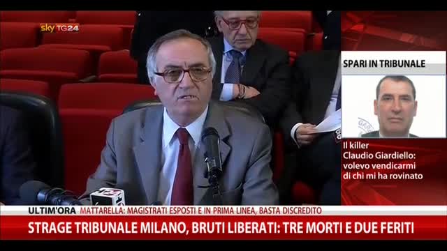 Strage Tribunale Milano, Bruti Liberati: 3 morti e 2 feriti