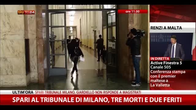 Spari al Tribunale di Milano, tre morti e due feriti