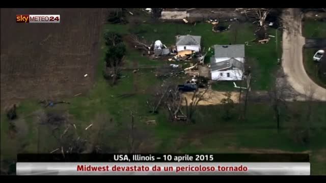 USA, il Midwest colpito da un pericoloso tornado. Video