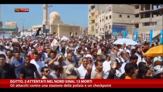 Egitto, due attentati nel nord Sinai, 13 morti