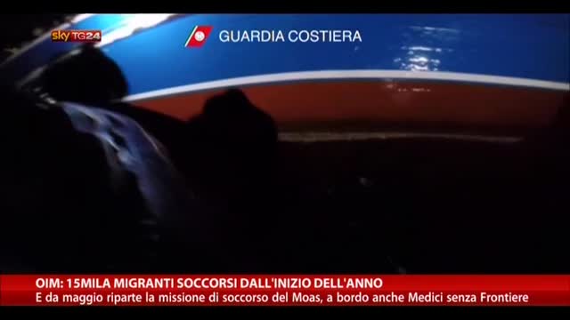 OIM: "15mila migranti soccorsi dall'inizio dell'anno"