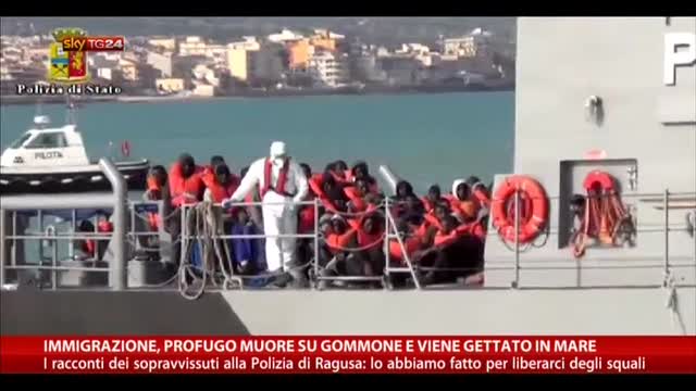 Migranti, profugo muore sul gommone e viene gettato in mare