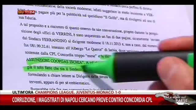 Corruzione, magistrati cercano prove contro Concordia CPL