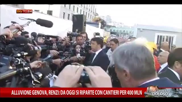 Genova, Renzi: "Renderemo conto di tutti i soldi spesi"