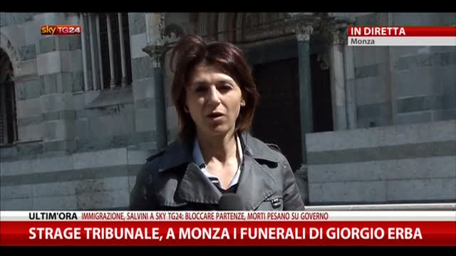 Strage Milano, i funerali della vittima Giorgio Erba a Monza