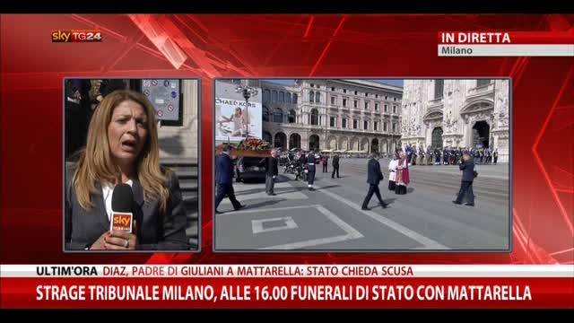 Strage Milano, alle 16 i funerali di Stato con Mattarella