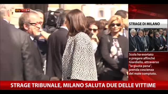 Strage Tribunale, Milano saluta due delle vittime