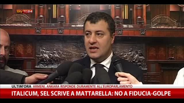 Italicum, Sel scrive a Mattarella: no a fiducia-golpe