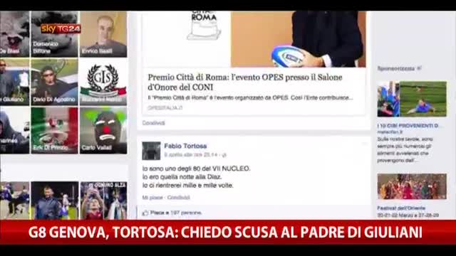G8 Genova, Tortosa: chiedo scusa a padre di Giuliani