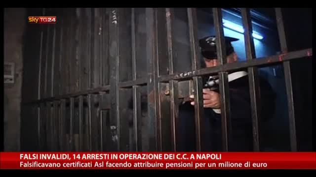 Falsi invalidi, 14 arresti in operazione dei C.C. a Napoli