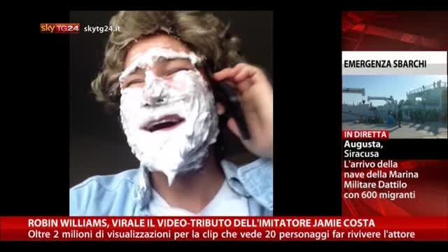Robin Williams, virale il video-tributo dell'imitatore Costa
