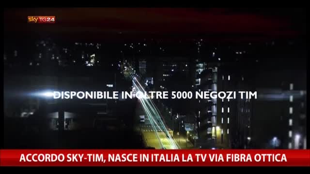 Accordo Sky-Tim, nasce in Italia la tv via fibra ottica