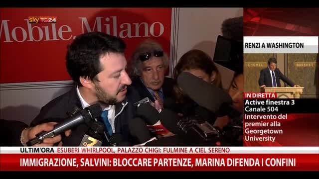 Immigrazione, Salvini: Marina difenda confini