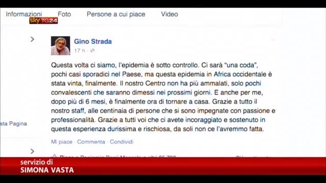 Ebola, Gino Strada: l'epidemia è stata vinta