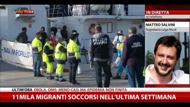 Migranti, Salvini a Sky TG24: bisogna fermarli in Nordafrica