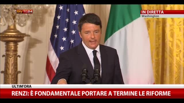 Renzi: le riforme non saranno bloccate