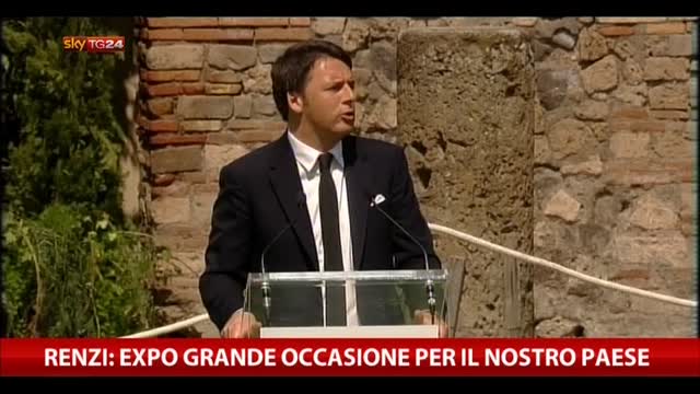Renzi: Expo grande occasione per il nostro paese