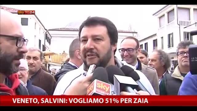 Veneto, Salvini: vogliamo il 51% per Zaia