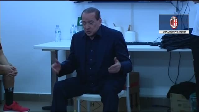 Milan, il discorso pre-derby di Silvio Berlusconi