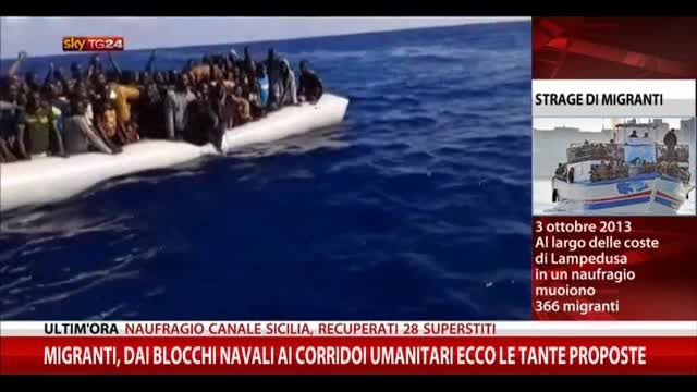 Migranti, blocchi navali e corridoi umanitari. Le proposte