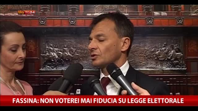 Fassina: "Non voterei mai fiducia su legge elettorale"