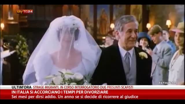 In Italia si accorciano i tempi per divorziare