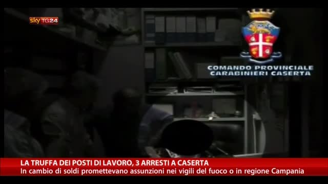 La truffa dei posti di lavoro, 3 arresti a Caserta
