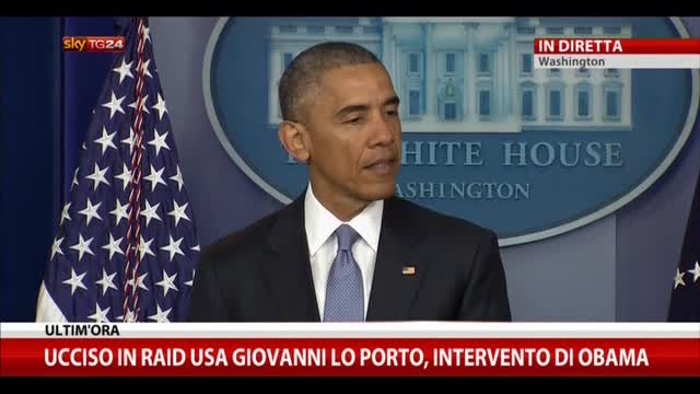 Obama: Lo Porto ucciso in operazione Usa antiterrorismo
