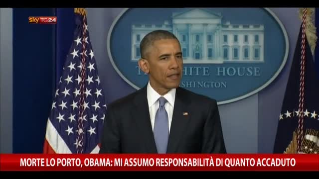 Obama: ucciso ostaggi di Al Qaeda Lo Porto e Weinstein