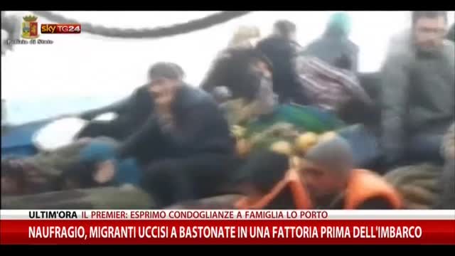 Naufragio,migranti uccisi a bastonate prima  dell'imbarco
