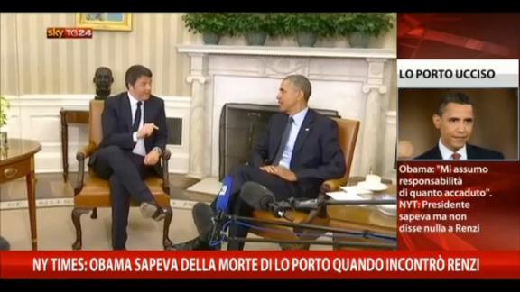 Morte Lo Porto, Nyt: Obama sapeva ma non lo disse a Renzi