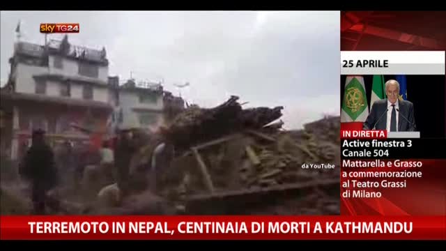 Terremoto in Nepal, centinaia di morti a Kathmandu