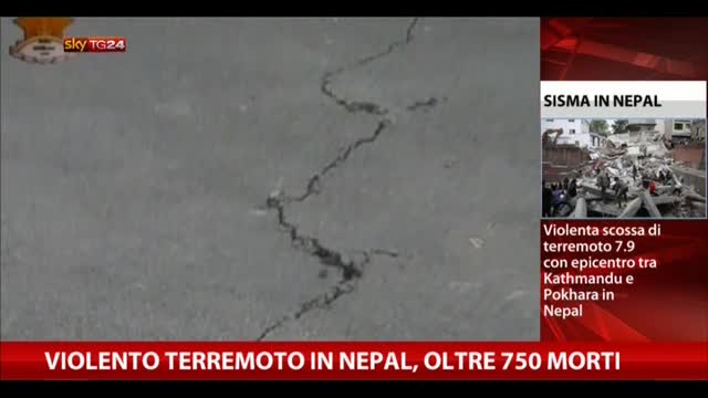Forte sisma in Nepal: oltre 750 vittime