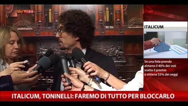 Italicum, Toninelli (M5S): faremo di tutto per bloccarlo