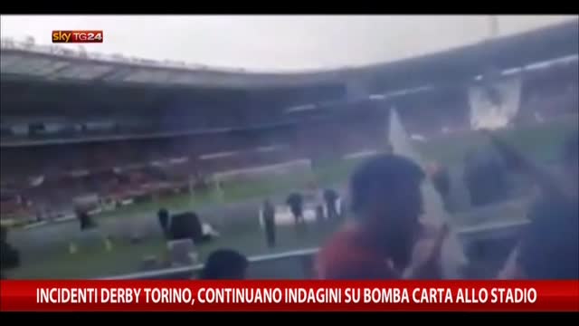 Incidenti Derby Torino, indagini su bomba carta allo stadio