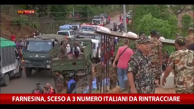 Nepal, Farnesina: sceso a 3 numero italiani da rintracciare
