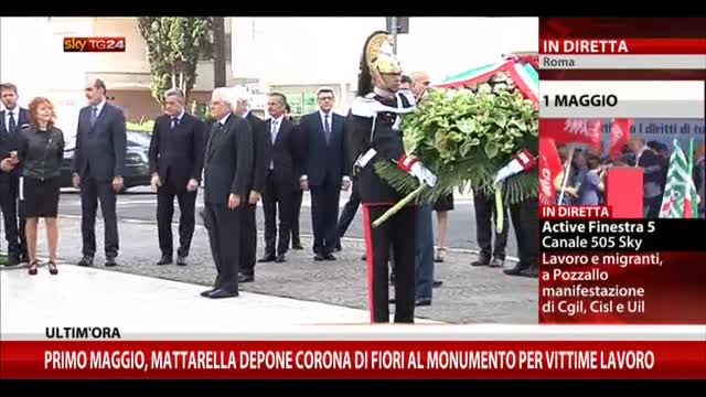 1° maggio, Mattarella omaggia monumento per vittime lavoro