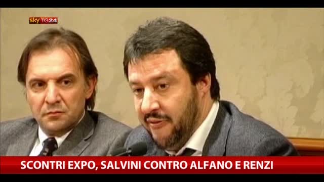 Scontri Expo, Salvini contro Alfano e Renzi