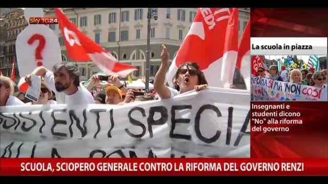 Scuola, sciopero generale contro riforma del Governo Renzi