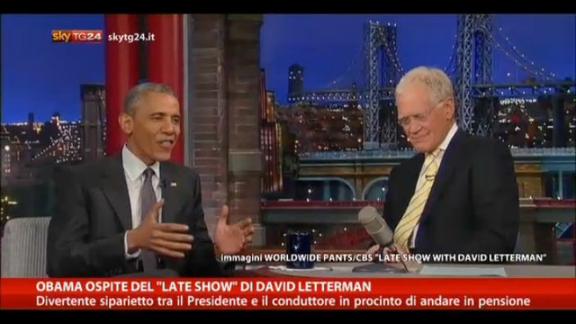 Obama ospite del "Late Show" di David Letterman