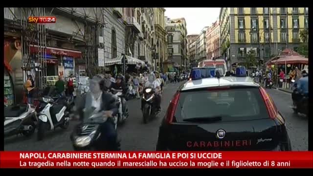 Napoli, carabiniere stermina la famiglia e poi si uccide