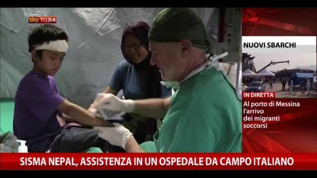 Sisma Nepal, assistenza in un ospedale da campo italiano
